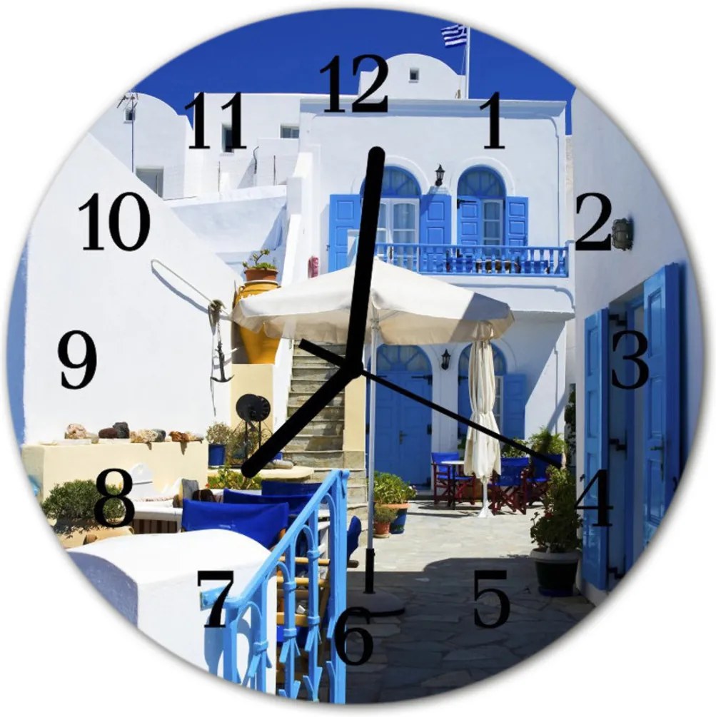 Sklenené hodiny okrúhle  grécko