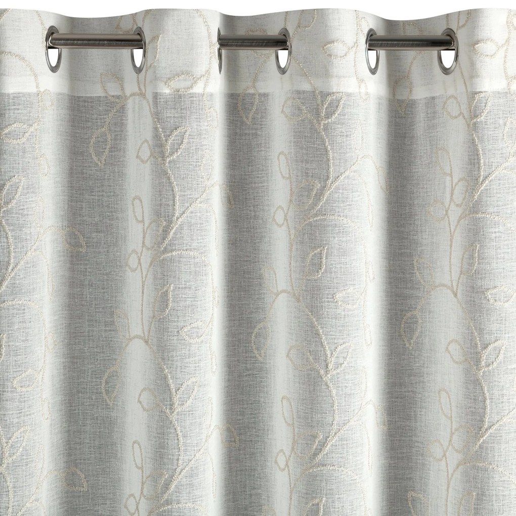 ZÁVES NA KRÚŽKOCH ILENA 140X250 CM VZOROVANÁ