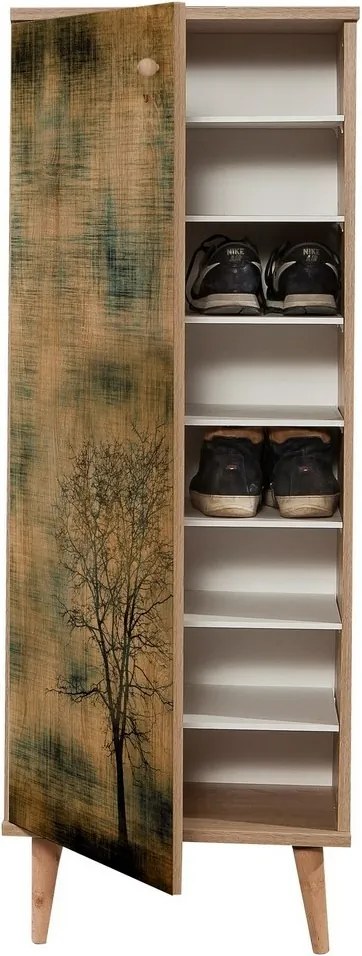 Skrinka na topánky Mega Sonoma Oak Trees