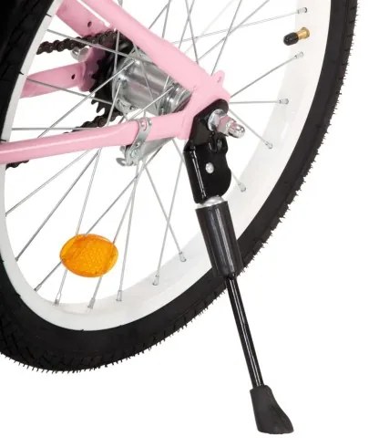 vidaXL Detský bicykel s predným nosičom 18 palcový ružový a čierny-