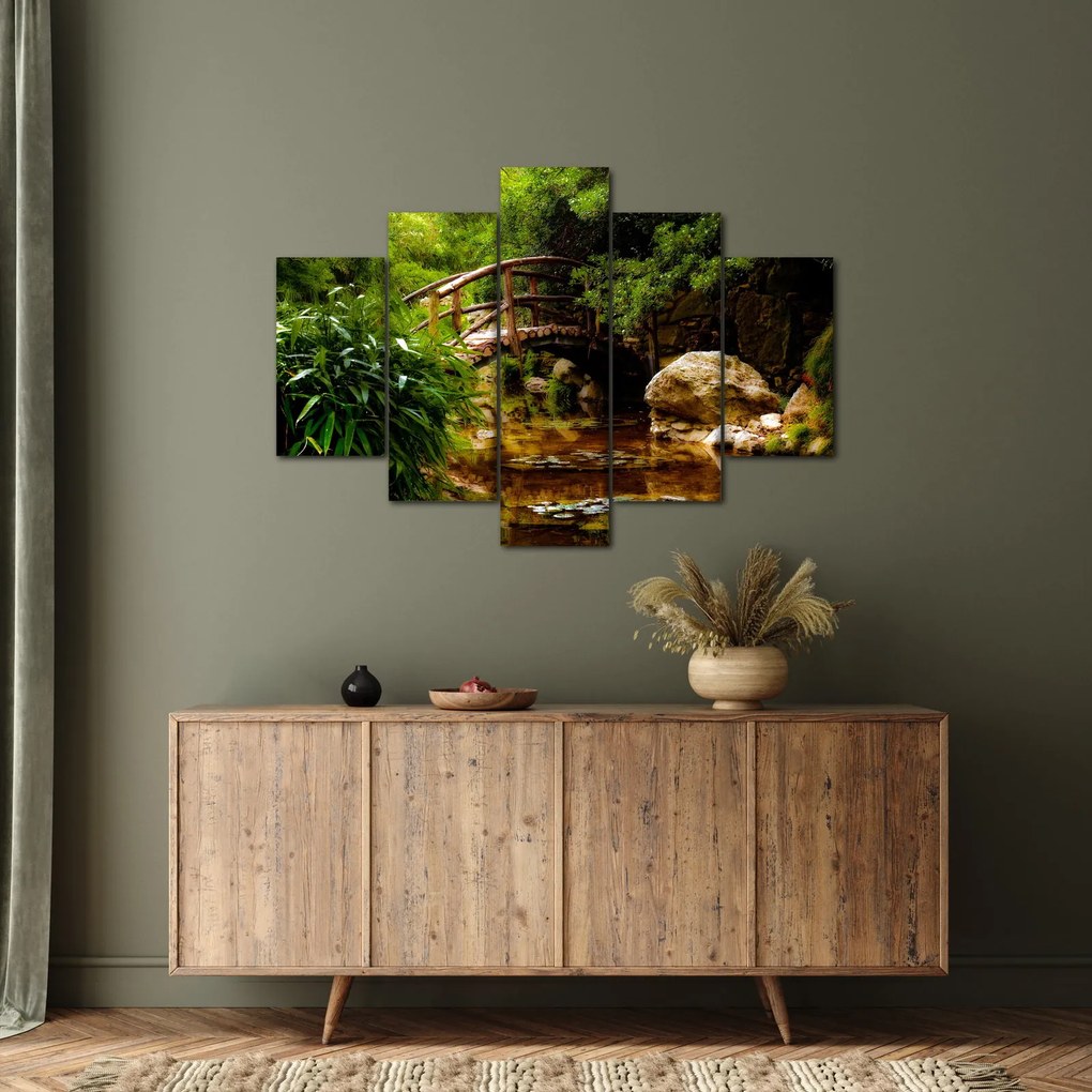 Obraz - Most cez riečku (150x105 cm)