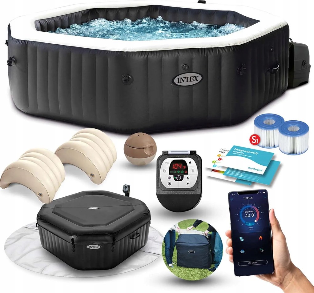 Nafukovacie vírivky pre 4 osoby Intex 28458