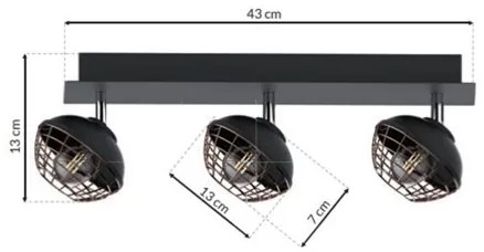 Bodové svietidlo LOGAN 3xE14/40W/230V