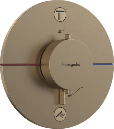 Hansgrohe ShowerSelect Comfort S sprchová a vaňová batéria bez podomietkového telesa kartáčovaný bronz 15554140