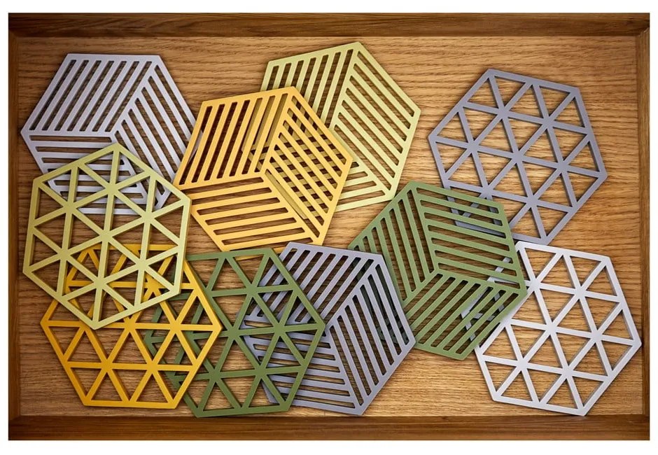 Silikónová podložka pod hrniec 16x14 cm Triangles - Zone