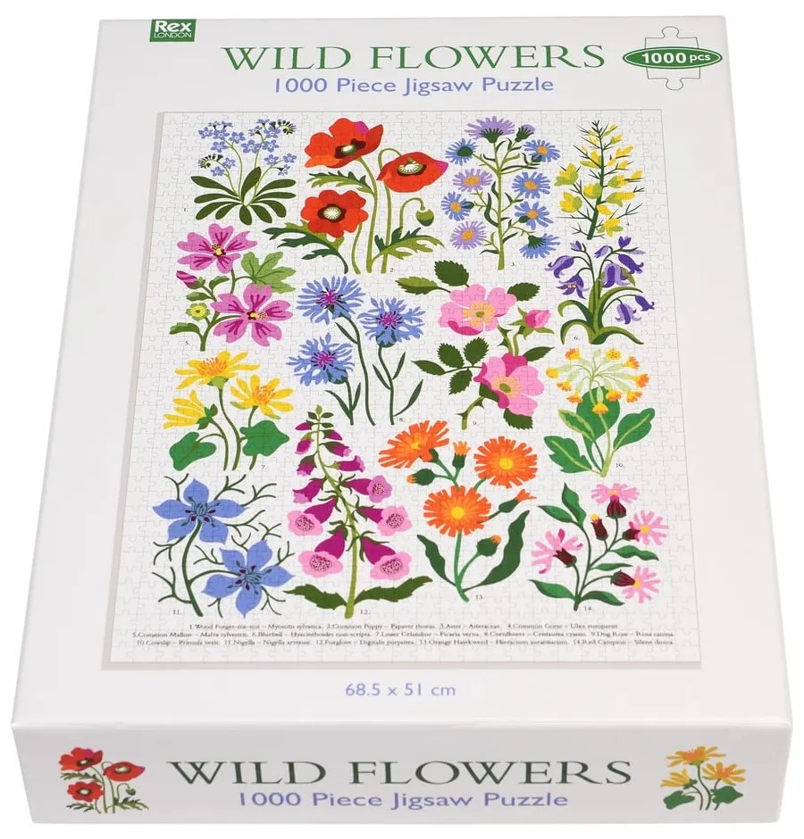 Puzzle (počet dielikov 1000) Wild Flowers – Rex London