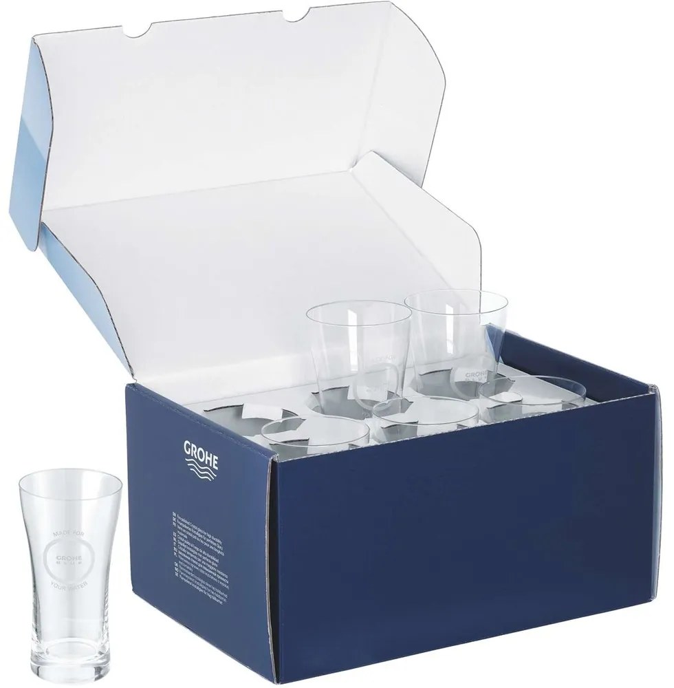 GROHE Blue poháre na vodu, objem 250 ml, 6 kusov, 40437000