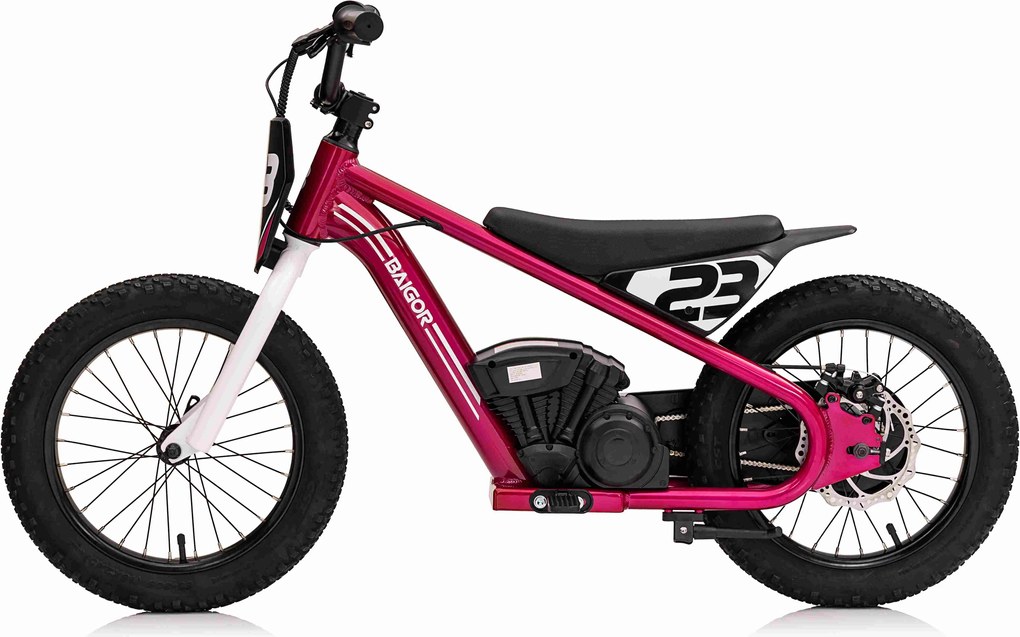 Ramiz BAIGOR 23 PRO Ružová batériová motorka pre dieťa