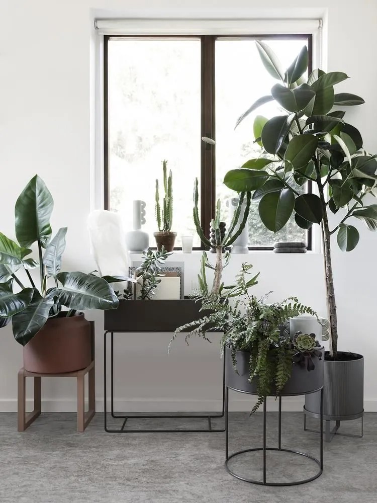Ferm Living Stojan na kvety Plant Box Black
