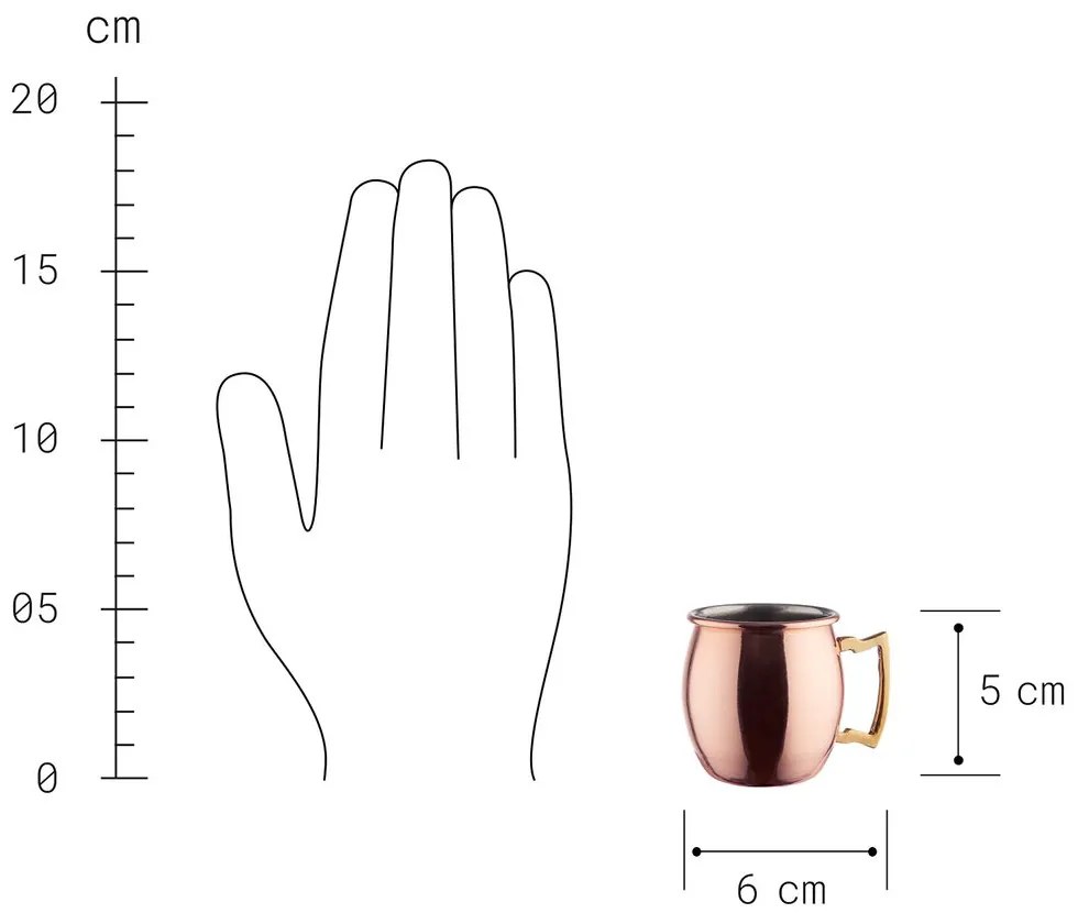 MOSCOW MULE Mini hrnček 60 ml