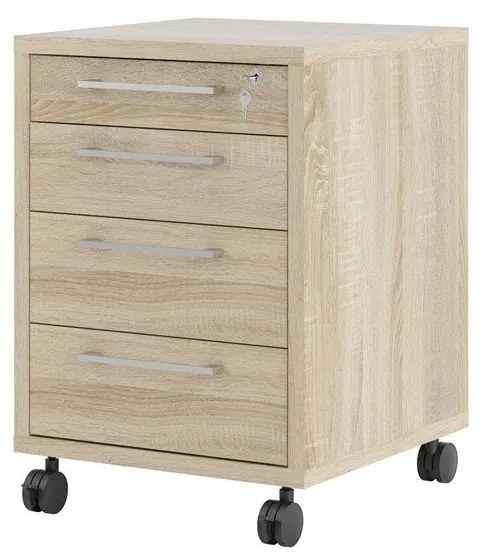 Uzamykateľná skrinka v dekore duba v prírodnej farbe 48x68 cm Prima – Tvilum