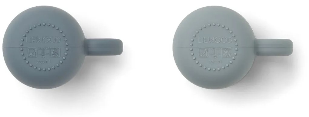 LIEWOOD Detské silikónové hrnčeky Merce Blue Mix – set 2 ks