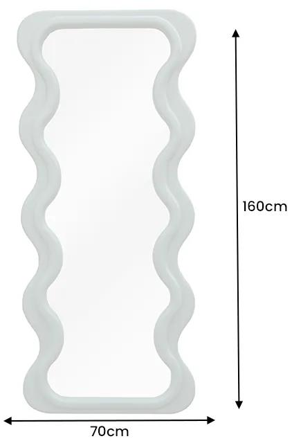 Nástenné zrkadlo Curvy 160cm greige