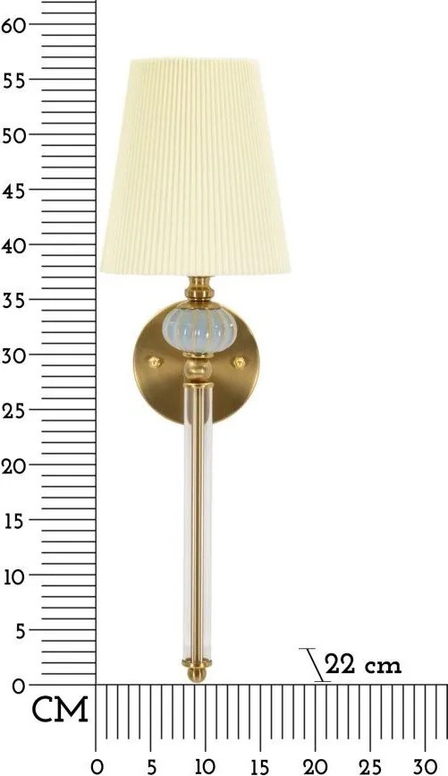 Biele/v zlatej farbe nástenné svietidlo Warsaw – Mauro Ferretti