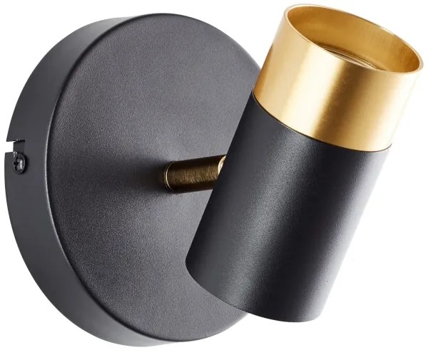 Brilliant - LED nástenné bodové svietidlo VIGOLO 1xGU10/5W/230V čierna/zlatá