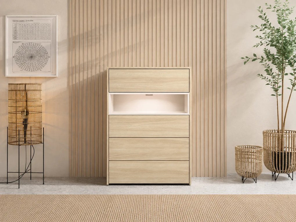 KOMODA MELINA DUB BARISTA 80 cm