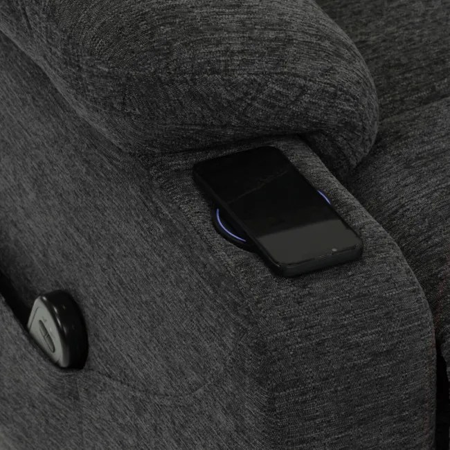 Polohovacie kreslo sivé, elektrické TV-S8348 GREY2