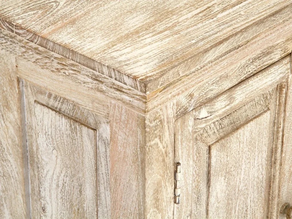 furniture-nabytek.cz - Masivní koupelnová spodní skříňka Patina z mangového dřeva, lakovaná, přírodní barva – 48×33×80 cm