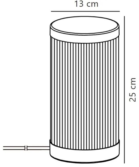 Nordlux - Vonkajšia stolná lampa COUPAR 1xE27/25W/230V IP54 béžová