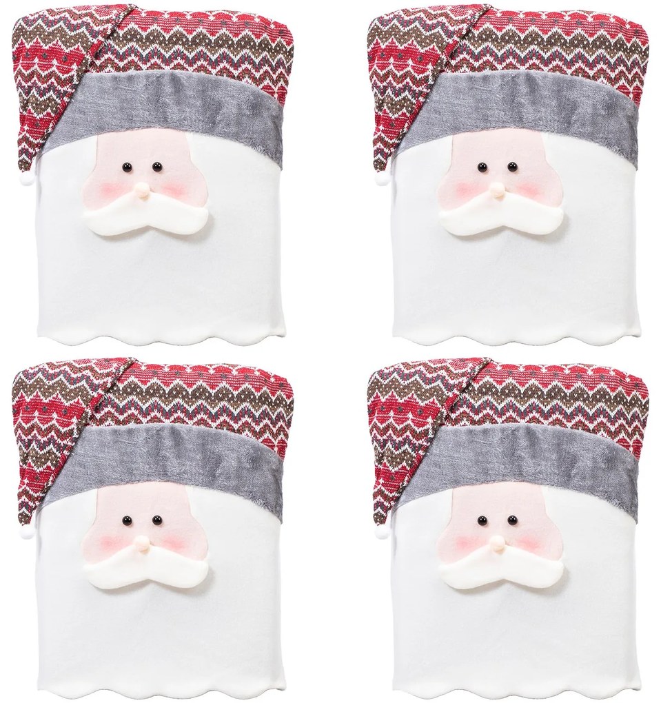 Tutumi Tutumi, poťah na operadlo stoličky Santa Claus YX22020 4 ks, CHR-00689