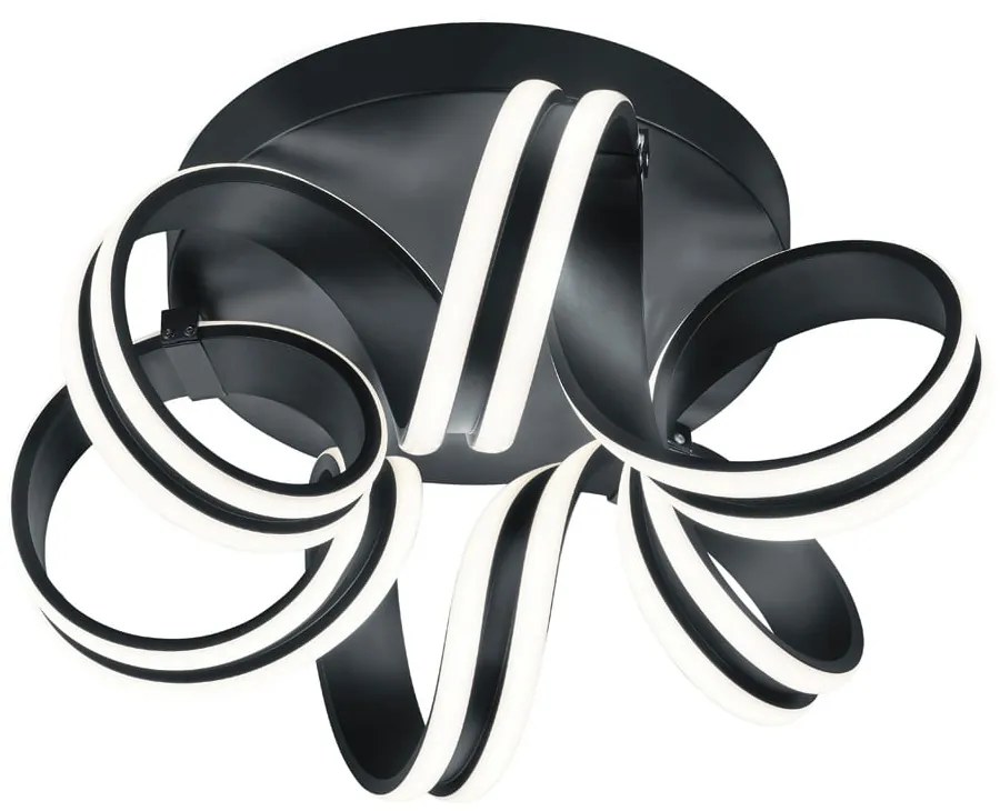 Čierne LED stropné svietidlo Carrera – Trio