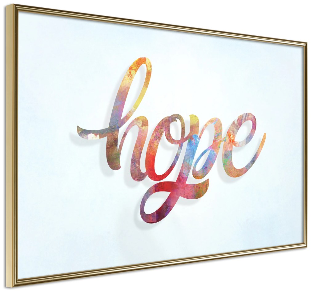 Artgeist Plagát - Hope [Poster] Veľkosť: 30x20, Verzia: Zlatý rám