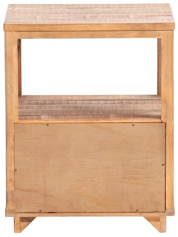 furniture-nabytek.cz - Masívny nočný stolík Woodville z recyklovanej borovice, lakovaný, prírodná farba