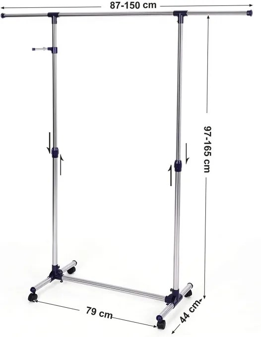 Závesný stojan na kolieskach LLR01L