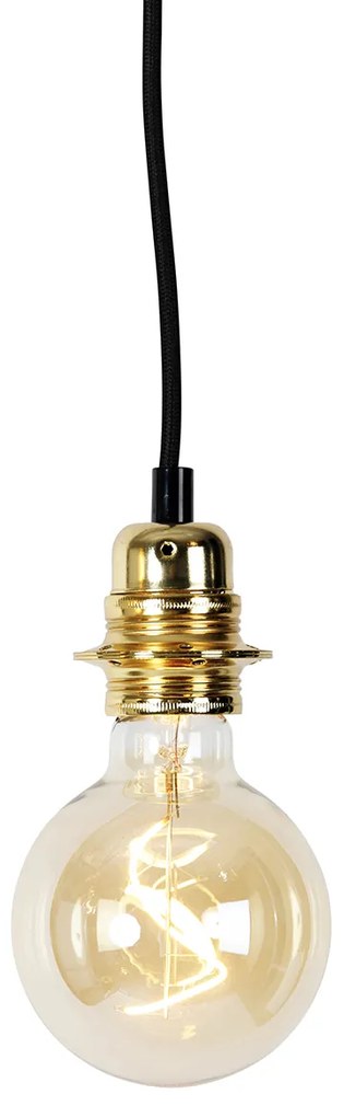 Moderná závesná lampa zlatá - Cava 3
