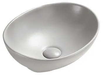 Mexen Elza, umývadlo na dosku 40 x 33 cm, sivá matná, 21014067