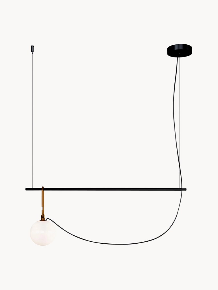 Ručne fúkané veľké závesné svietidlo Nh