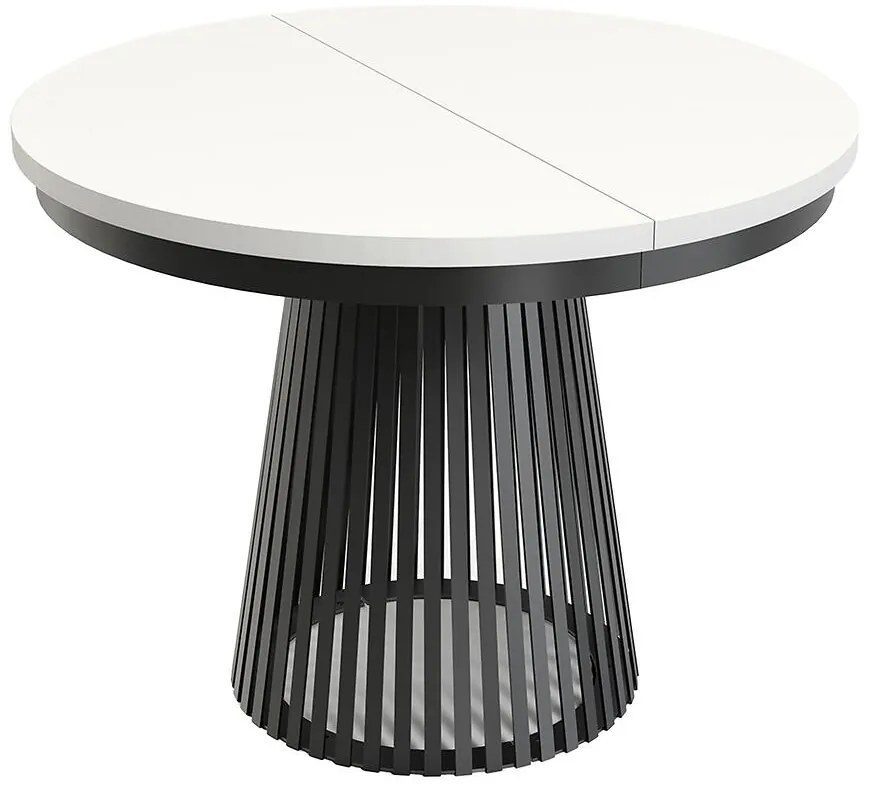 Rozkladací stôl  Garda čierna/alpská biela
