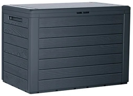 Záhradný box WOODEBOX antracit 78 cm - 190L