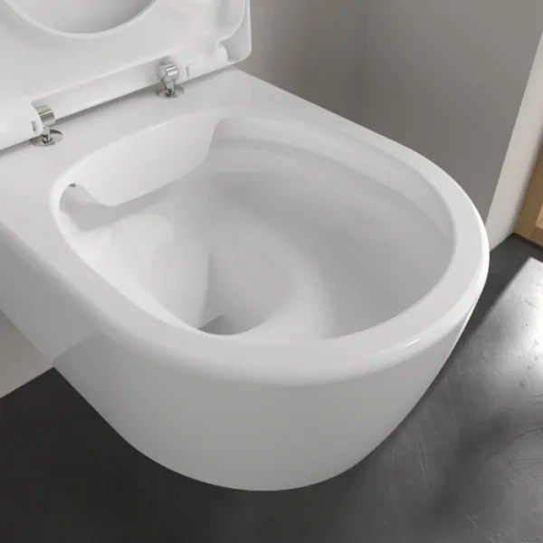 Villeroy & Boch 5656HRR1 - závesné WC AVENTO s WC sedátkom SoftClose, keramika/biela