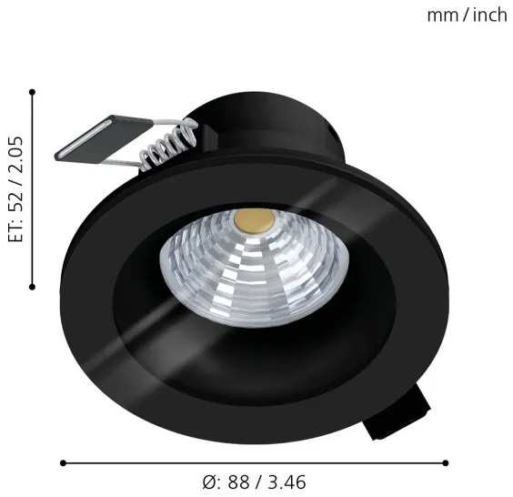 Eglo 99493 - LED Stmievateľné kúpeľňové svietidlo SALABATE LED/6W/230V 2700K IP44