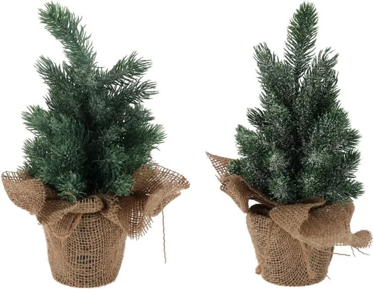 Vianočna dekorácia Zasnežený stromček, 30 cm