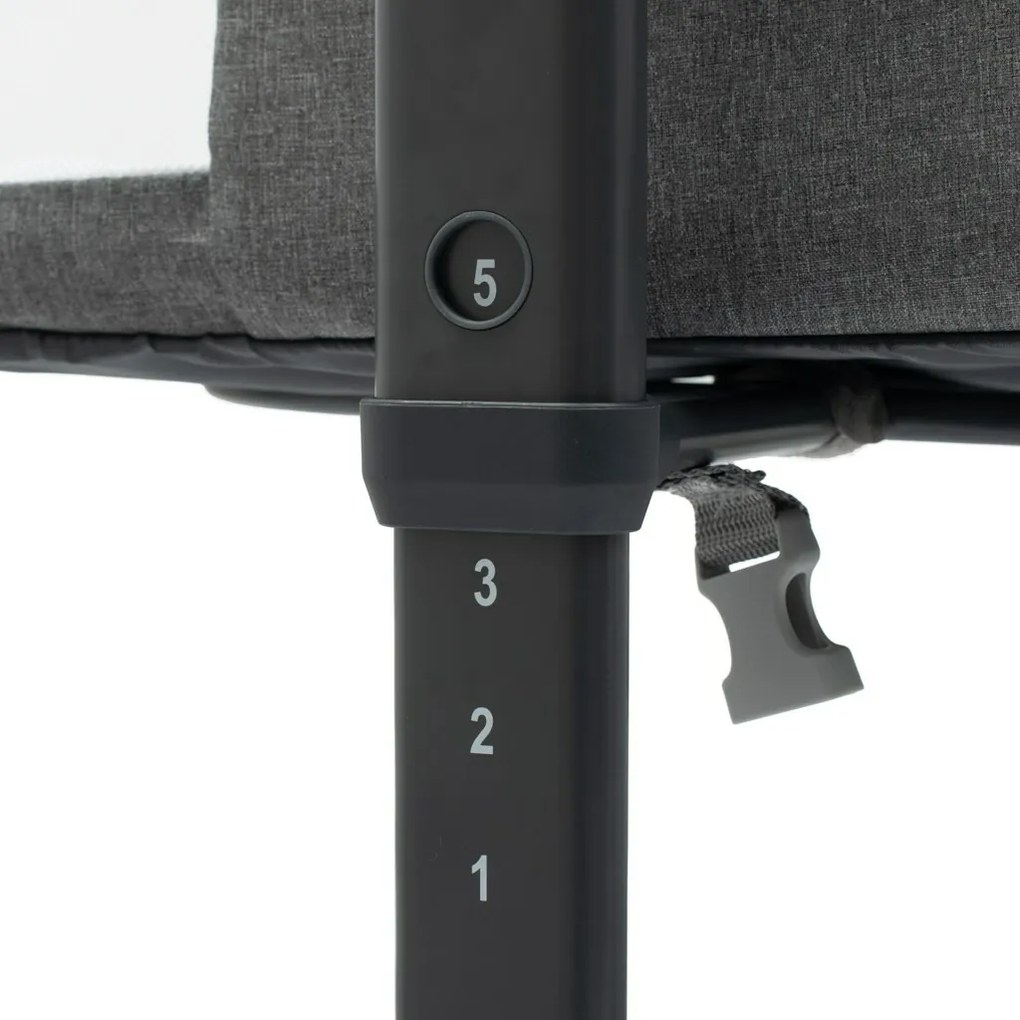 Baby Mix Prístavná postieľka Rose sivá, 84 x 80 x 52 cm