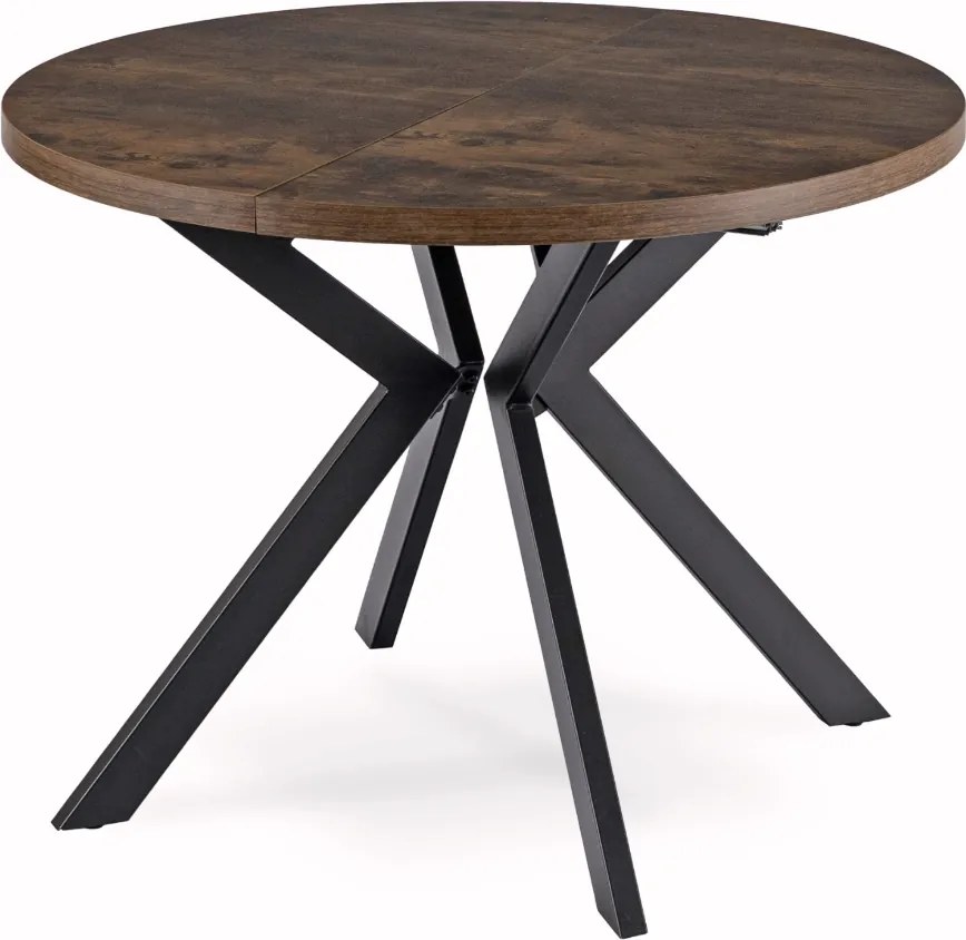 Rozkladací stôl LUKAS 100-250 cm rustikálny dub/čierny