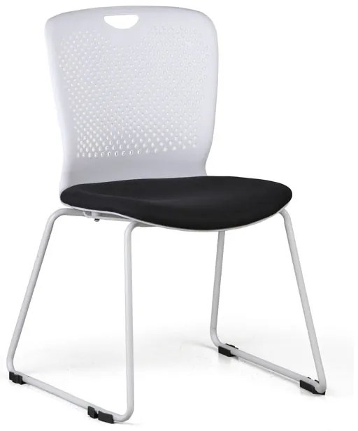 Plastová stolička DOT, čierna