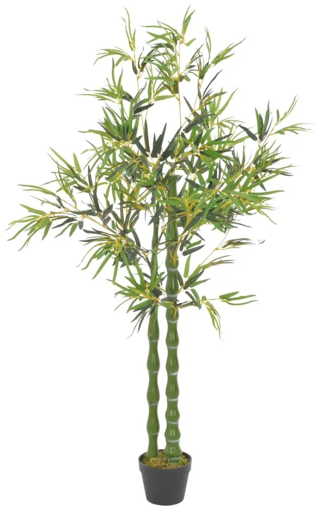 vidaXL Umelá rastlina, bambus s kvetináčom, zelená 160 cm