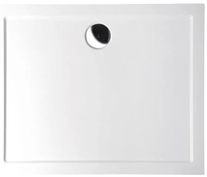 Polysan Polysan, KARIA sprchová vanička z liateho mramoru, obdĺžnik 90x80x4cm, biela, 63511