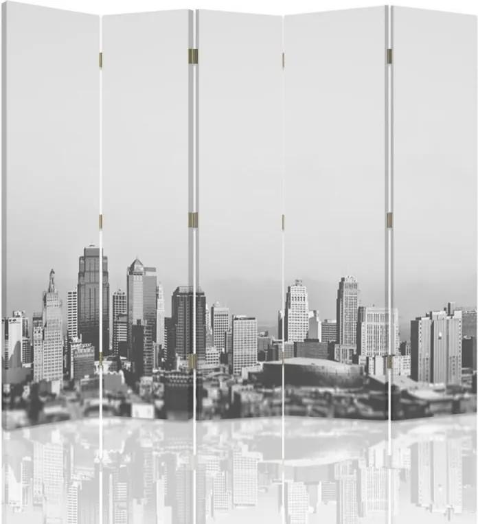 CARO Paraván - Metropolis | päťdielny | jednostranný 180x150 cm