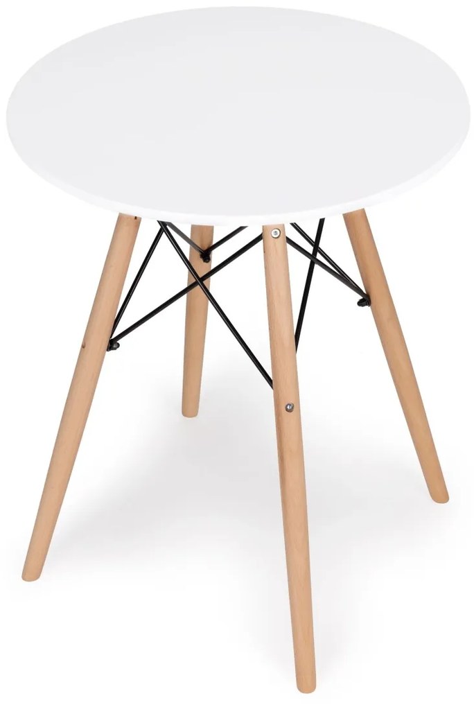 Jedálenský stôl 60 cm biely