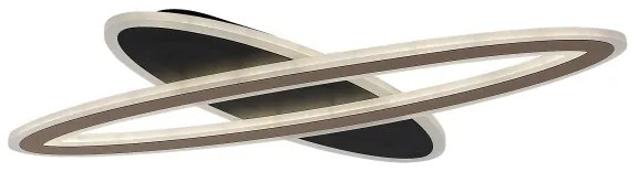 Rabalux 71313-LED stmievateľné stropné svietidlo TANELI 70W/230V 3000/4000/6000K čierne + DO