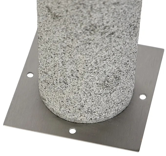 Moderná vonkajšia stojaca lampa Granit 40 cm - Happy