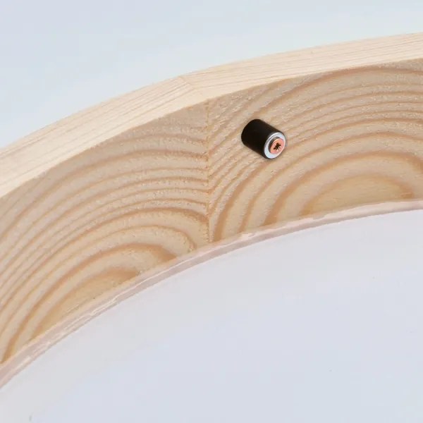 Stropné svietidlo NATURAL SLIM 1xE27/60W/230V ø 27 cm borovica