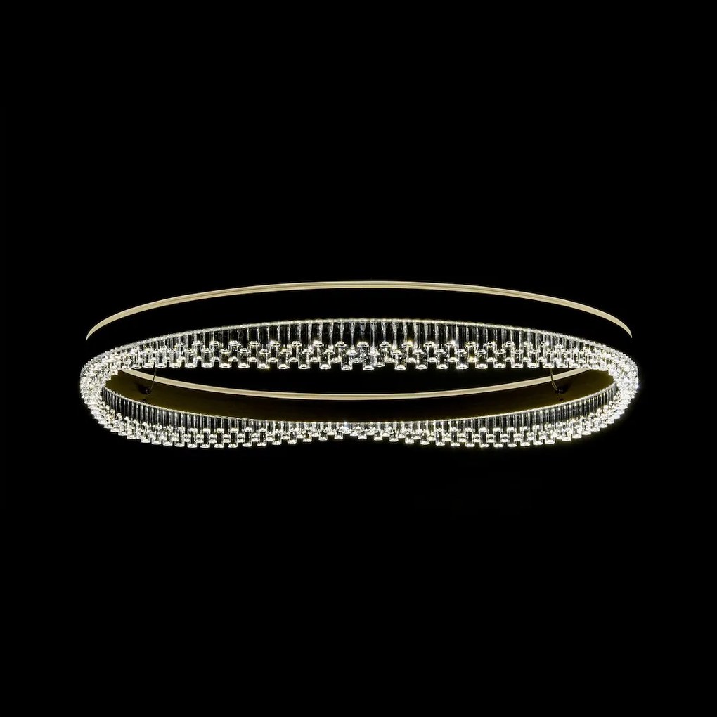Závesné LED svietidlo Preciosa, 1x LED 52w, 4000k, g
