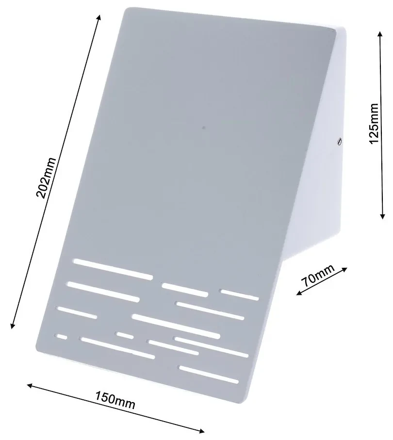 Exteriérové nástenné LED svietidlo Line, 1x LED 10w, biele