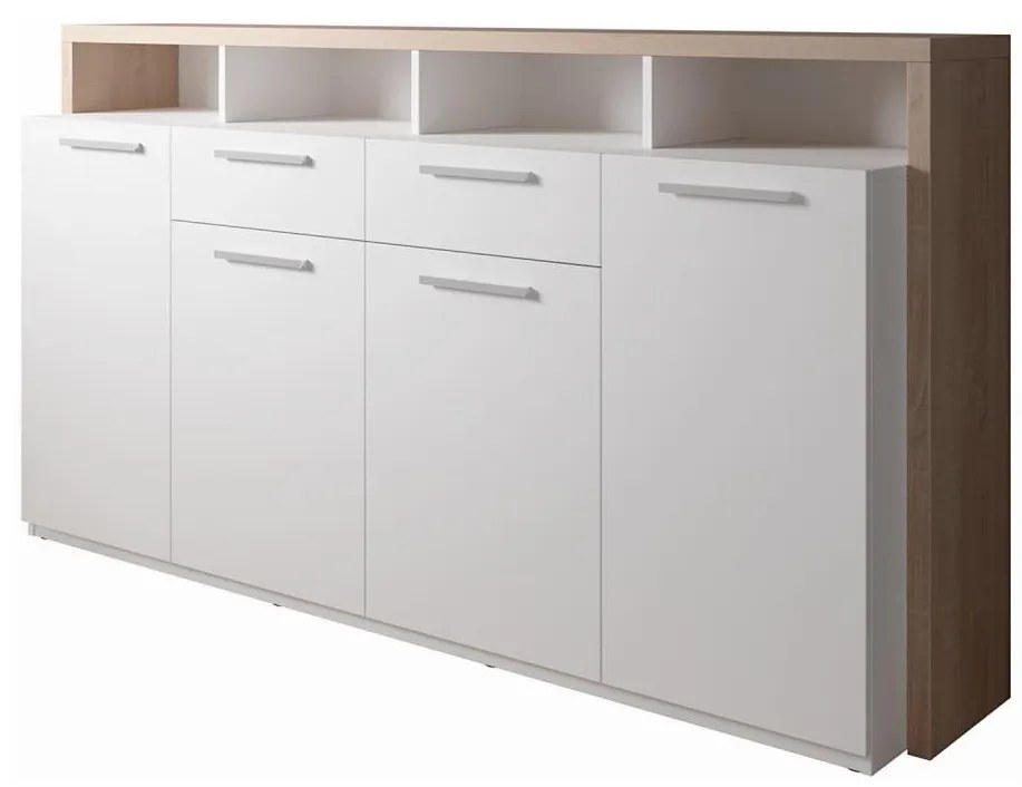 Komoda LEBY dub sonoma/biela