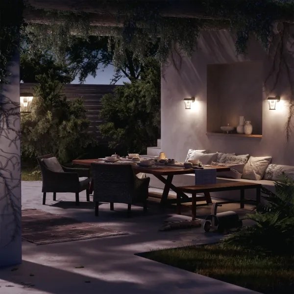 Philips - Vonkajšie nástenné svietidlo SUNERA 1xE27/25W/230V IP44